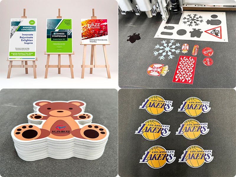 Advertising KT Board Film Vinyl Stickers Digital Cutting Machine