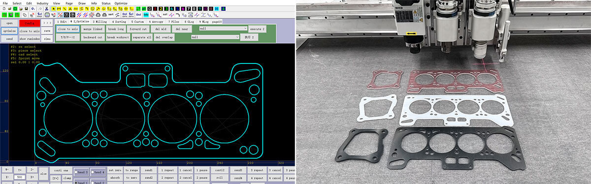 PTFE gasket cutting machine