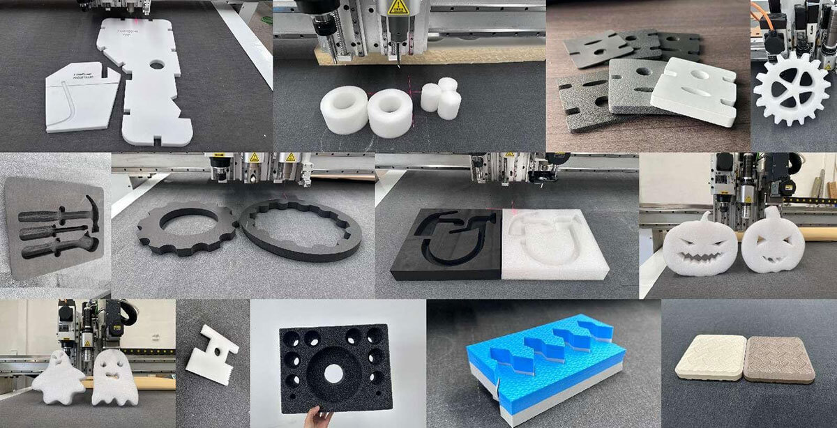 Sponge foam cutting machine