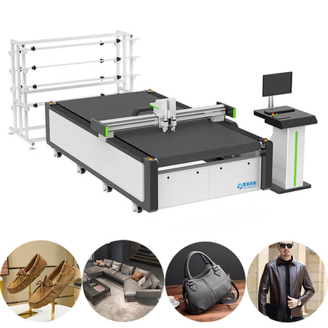 Automatic Feeding CNC Leather Cutter with Conveyor Table